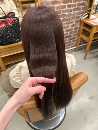 ロング カラー 山野愛子美容室銀座店所属・🌼髪質改善/透明感 艶髪タケドミのヘアスタイル