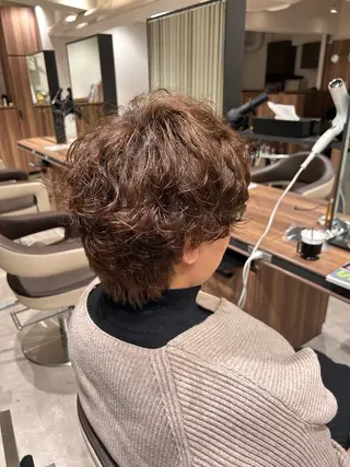 ショート パーマ 【カットモデル募集中 】ちもも🩵ྀིのヘアスタイル