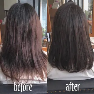 セミロング カラー パーマ 💫期間限定価格💫 似合わせカット🧚のヘアスタイル