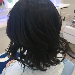 ミディアム パーマ 中嶌 健一のヘアスタイル