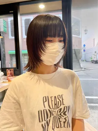 ミディアム カラー haru/レイヤー/ ウルフのヘアスタイル