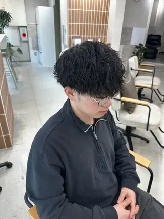 ショート パーマ メンズ ere hair salonのヘアスタイル