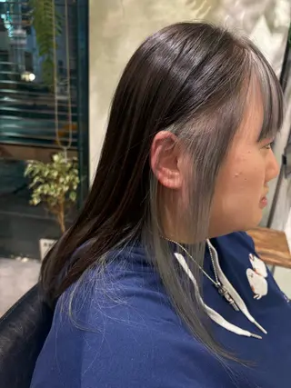セミロング 馬場 彩のヘアスタイル