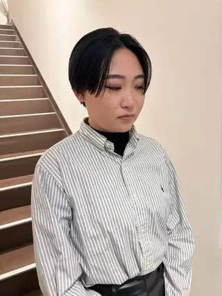 ショート デザインパーマ 藤田和樹のヘアスタイル