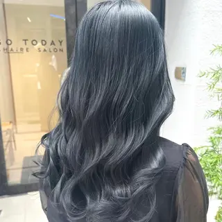 ロング カラー 木下 梓のヘアスタイル