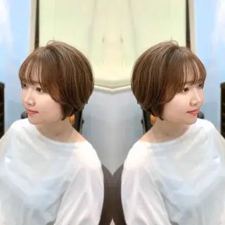 ショート カラー 前田 健太のヘアスタイル