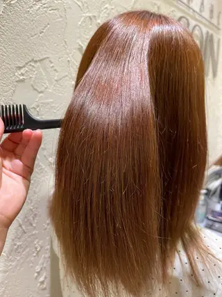 ミディアム 髪質改善/縮毛矯正 🧸梅川のヘアスタイル