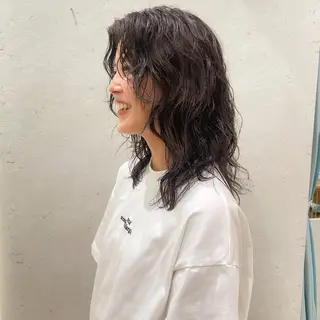ミディアム 産休中2026.4月 復帰予定/野崎華代のヘアスタイル