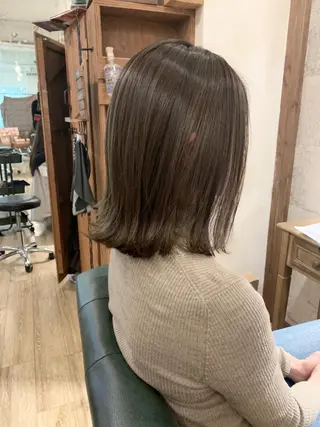 ミディアム カラー SALOWIN(サロウィン)広島並木通り所属・田村和範/似合わせ カラー/髪質改善のヘアスタイル