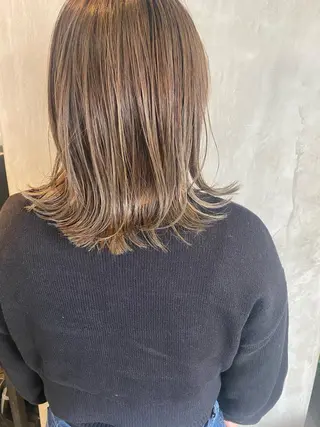 ミディアム カラー ヘアアレンジ stylist/蛯谷 珠里のヘアスタイル