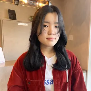 ミディアム カラー 博多ブリーチ /Ririkaのヘアスタイル