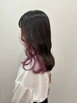 セミロング カラー moa  by clips所属・レイヤー/お顔まわり 暖色カラー🍑Amiのヘアスタイル