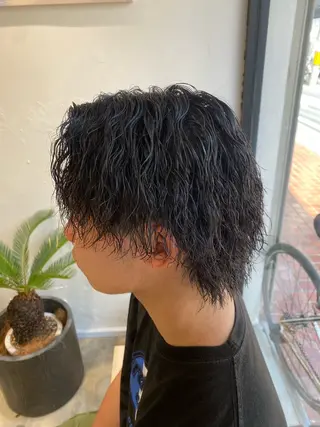 パーマ メンズ 🌴パーマオタク🌴 長谷川　諒佑🌈のヘアスタイル