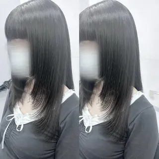 ロング カラー 顔周り🎀 暖色系カラー🎀愛美のヘアスタイル