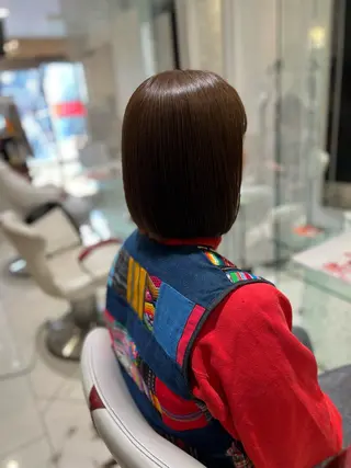 ショート カラー ボブ/ハイトーン髪質 改善/越谷✨クラモチのヘアスタイル