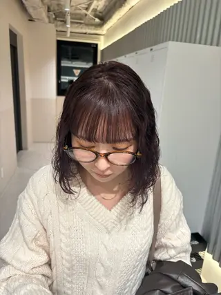 ショート カラー パーマ ヘアアレンジ 押切 響　のヘアスタイル