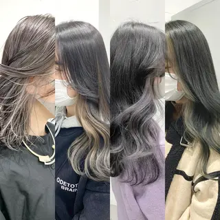 ミディアム カラー ヘアアレンジ SALOWIN原宿ash店所属・憧れの艶ハイトーンへ 🌙サイダサキのヘアスタイル