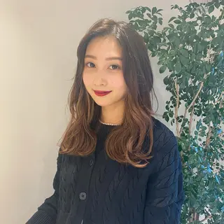 ロング カラー パーマ 当日予約大歓迎💗 依田瑞希のヘアスタイル