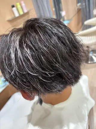 カラー パーマ 【艶カラー】 柏原航世のヘアスタイル