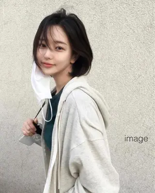 ショート カラー ヘアアレンジ hotely所属・✨まとまるボブ/ 切りっぱなし/ユキナのヘアスタイル