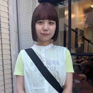 ミディアム カラー Lilu しずくのヘアスタイル