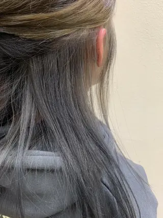 ロング カラー 推しアニメカラー🌈 ツヤ透明感カラー🦄のヘアスタイル