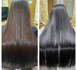 ロング カラー katae sayoriのヘアスタイル