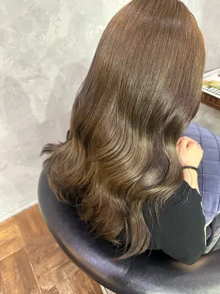 ロング 韓国ヘア/透明感 カラー/金子 愛優のヘアスタイル