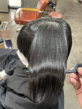 セミロング 【💎ツヤ髪💎】 ダメージレスカラー✨のヘアスタイル