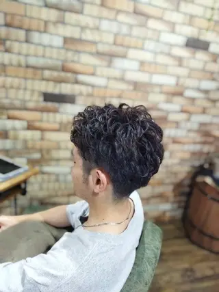 ショート パーマ 北林 弘展のヘアスタイル