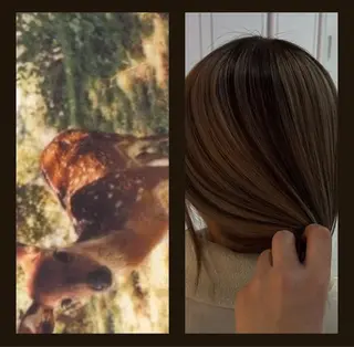 ロング カラー デザインカラー/ハイ トーン/konomiのヘアスタイル