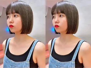 ショート Misaki /ボブ/縮毛矯正のヘアスタイル