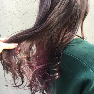 ロング カラー パーマ ヘアアレンジ メンズ キッズ マツエク・マツパ Luela堅田所属・田中 裕士のヘアスタイル