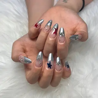 ネイル hami🎀うかん 🎀チップ長さ出しのネイルデザイン