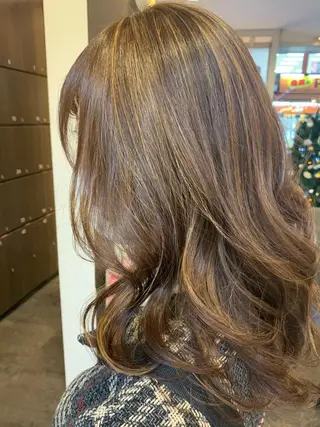 ロング カラー 平野 優奈のヘアスタイル