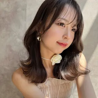 ミディアム 韓国モテhair🍑 momoのヘアスタイル