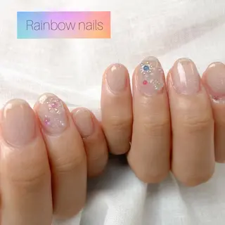 ネイル Rainbow nailsくろちゃんのネイルデザイン
