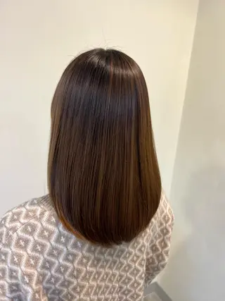 ミディアム カラー 最高級髪質改善🥇 小玉美菜のヘアスタイル