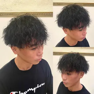 パーマ メンズ 年間2000名担当◎ パーマ職人/仲原佑樹のヘアスタイル