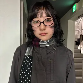 ミディアム カジュアルパーマ/ 似合わせヘア/ショウのヘアスタイル