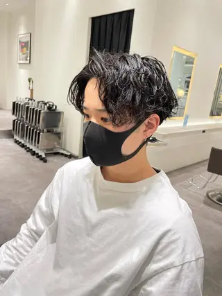 ショート パーマ メンズ Reginavita栄所属・メンズ特化/ 本日空き○/岡本一真のヘアスタイル