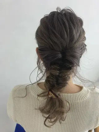 セミロング カラー ヘアアレンジ ◎モチマル チアキ◎のヘアスタイル