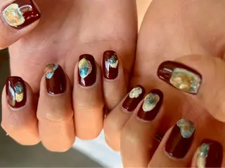 ネイル 個性派ニュアンス nuts nail所属・【池袋】nuts nail　なつみのネイルデザイン