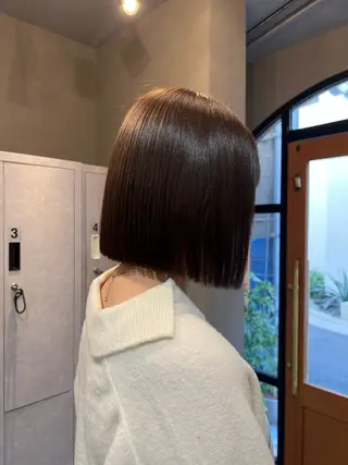ショート カラー 神戸ボブ✂️ ioe三宮/田 伸佳のヘアスタイル