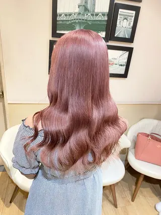 ロング カラー 店長✨️韓国ヘア✖️ 髪質改善カラー／純大のヘアスタイル