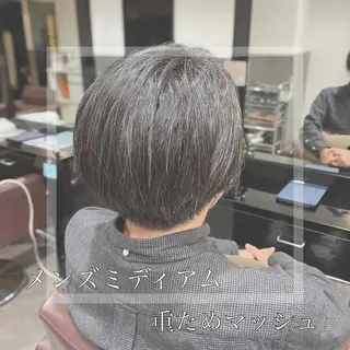 ミディアム パーマ メンズ 髪質改善/縮毛矯正 ボブ/Ryuseiのヘアスタイル