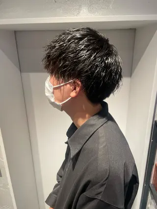 ショート パーマ メンズ 似合わせカット/ aoiのヘアスタイル