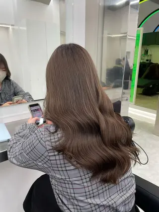 ロング カラー ヘアアレンジ salowin新宿East3階所属・艶美髪/髪質改善 /縮毛矯正/木元渓太のヘアスタイル