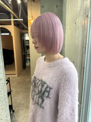 ショート 有人/バレイヤージュ /シャドールーツのヘアスタイル