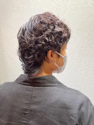 ショート パーマ メンズ ノイシキ サキのヘアスタイル